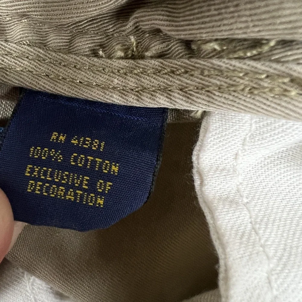 Polo Ralph Lauren Shorts Mens 48 Big Beige Classic Fit Chino Cotton Casual Prep‎
